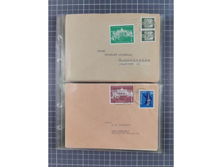 1962/64, Propaganda „Kalter Krieg", Sammlung von 277 Briefen, alle mit Propaganda-Vignetten versehen („Kampf um Wiedervereini