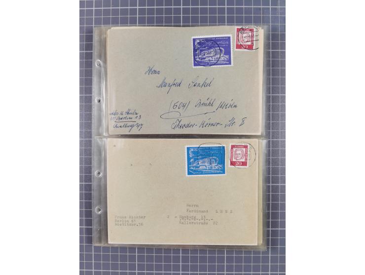1962/64, Propaganda „Kalter Krieg", Sammlung von 277 Briefen, alle mit Propaganda-Vignetten versehen („Kampf um Wiedervereini