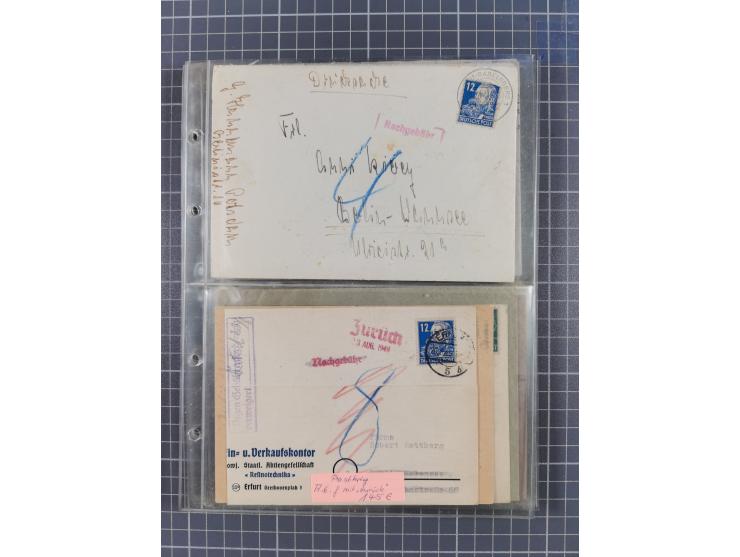 1962/64, Propaganda „Kalter Krieg", Sammlung von 277 Briefen, alle mit Propaganda-Vignetten versehen („Kampf um Wiedervereini