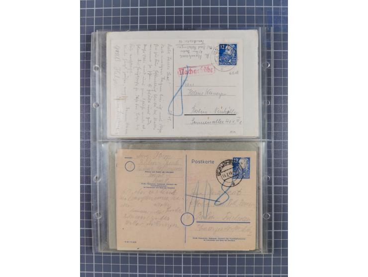 1962/64, Propaganda „Kalter Krieg", Sammlung von 277 Briefen, alle mit Propaganda-Vignetten versehen („Kampf um Wiedervereini