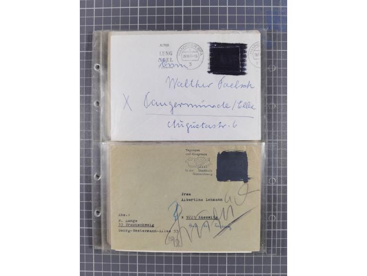 1962/64, Propaganda „Kalter Krieg", Sammlung von 277 Briefen, alle mit Propaganda-Vignetten versehen („Kampf um Wiedervereini