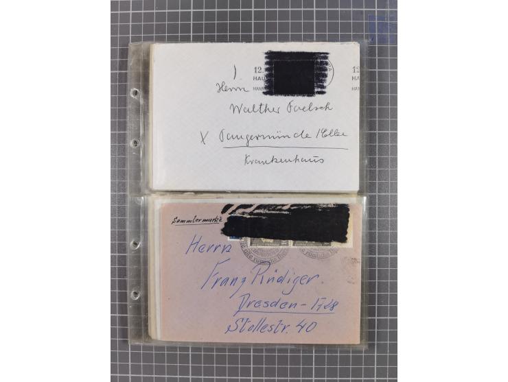 1962/64, Propaganda „Kalter Krieg", Sammlung von 277 Briefen, alle mit Propaganda-Vignetten versehen („Kampf um Wiedervereini