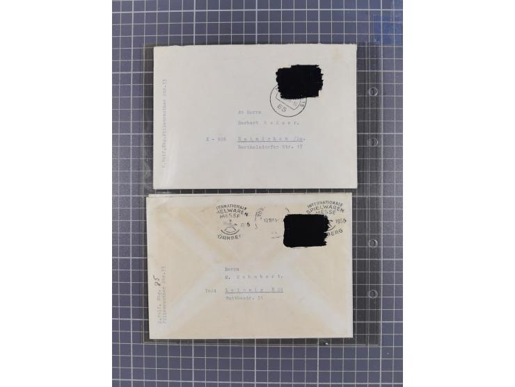 1962/64, Propaganda „Kalter Krieg", Sammlung von 277 Briefen, alle mit Propaganda-Vignetten versehen („Kampf um Wiedervereini