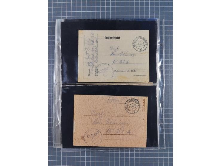 1940/45, Hitlers Geheimwaffen. Dokumentation von 17 Belegen zu den Fernwaffenprojekten V 1 und V 2/A 4, dabei seltene Belege,