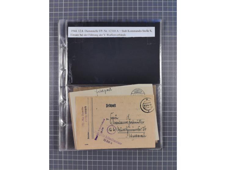 1940/45, Hitlers Geheimwaffen. Dokumentation von 17 Belegen zu den Fernwaffenprojekten V 1 und V 2/A 4, dabei seltene Belege,