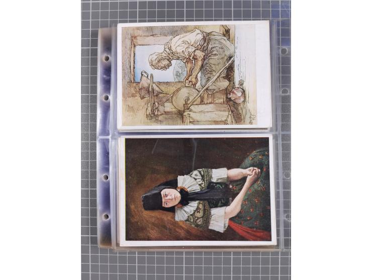 1933/45, Propaganda, Album mit 332 Propagandakarten: 275 Ansichtskarten mit etlichen besseren Stücken (1 Repro), 12 Gedenkblä