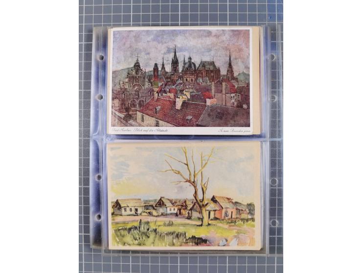 1933/45, Propaganda, Album mit 332 Propagandakarten: 275 Ansichtskarten mit etlichen besseren Stücken (1 Repro), 12 Gedenkblä