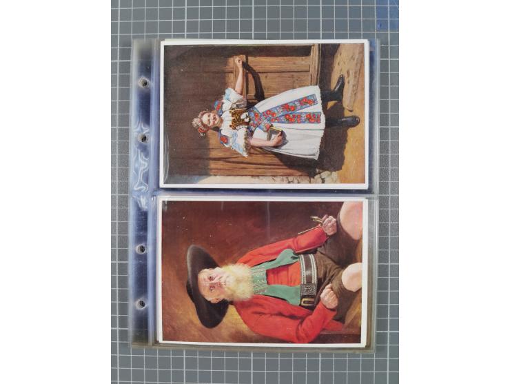 1933/45, Propaganda, Album mit 332 Propagandakarten: 275 Ansichtskarten mit etlichen besseren Stücken (1 Repro), 12 Gedenkblä