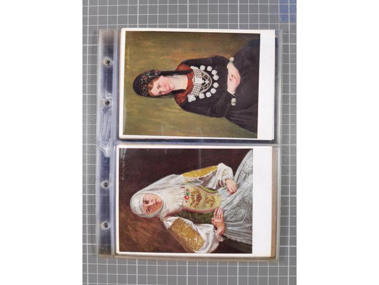 1933/45, Propaganda, Album mit 332 Propagandakarten: 275 Ansichtskarten mit etlichen besseren Stücken (1 Repro), 12 Gedenkblä