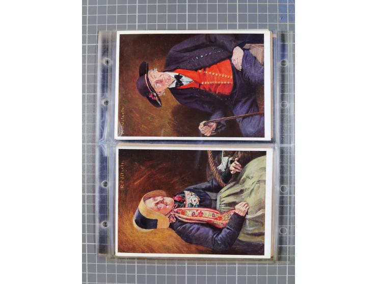 1933/45, Propaganda, Album mit 332 Propagandakarten: 275 Ansichtskarten mit etlichen besseren Stücken (1 Repro), 12 Gedenkblä