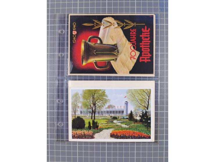 1933/45, Propaganda, Album mit 332 Propagandakarten: 275 Ansichtskarten mit etlichen besseren Stücken (1 Repro), 12 Gedenkblä