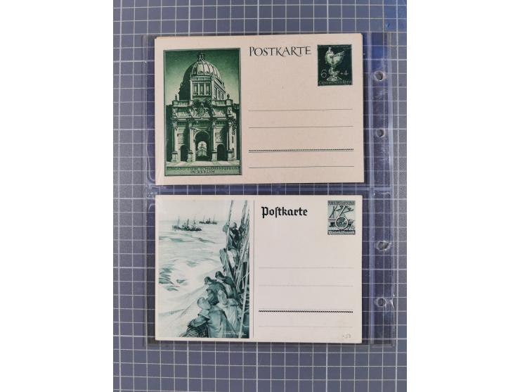 1933/45, Propaganda, Album mit 332 Propagandakarten: 275 Ansichtskarten mit etlichen besseren Stücken (1 Repro), 12 Gedenkblä