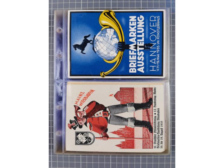 1933/45, Propaganda, Album mit 332 Propagandakarten: 275 Ansichtskarten mit etlichen besseren Stücken (1 Repro), 12 Gedenkblä