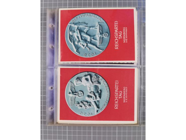 1933/45, Propaganda, Album mit 332 Propagandakarten: 275 Ansichtskarten mit etlichen besseren Stücken (1 Repro), 12 Gedenkblä