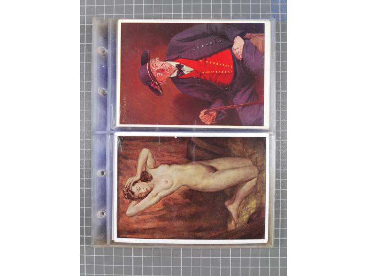 1933/45, Propaganda, Album mit 332 Propagandakarten: 275 Ansichtskarten mit etlichen besseren Stücken (1 Repro), 12 Gedenkblä