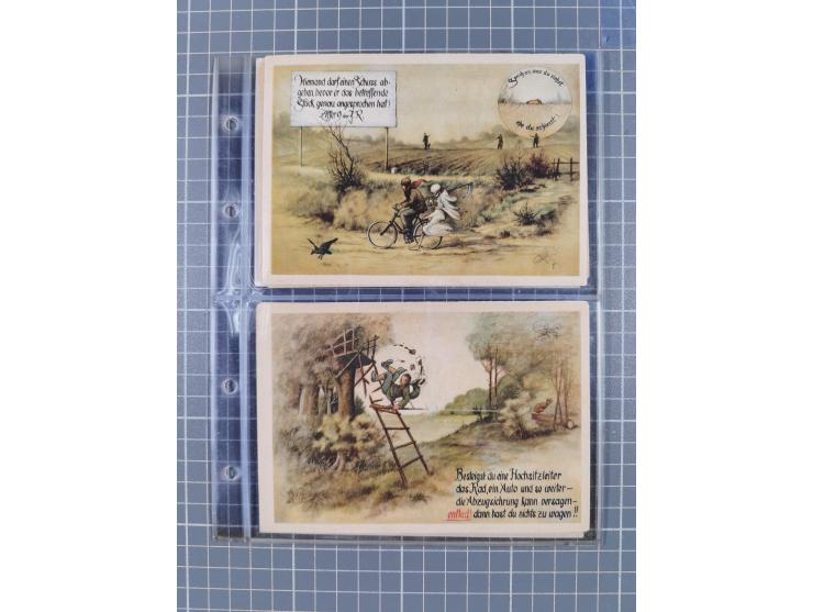 1933/45, Propaganda, Album mit 332 Propagandakarten: 275 Ansichtskarten mit etlichen besseren Stücken (1 Repro), 12 Gedenkblä