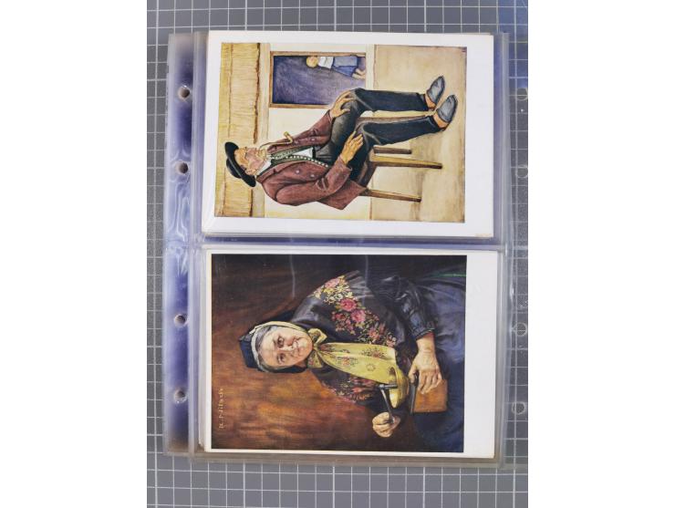 1933/45, Propaganda, Album mit 332 Propagandakarten: 275 Ansichtskarten mit etlichen besseren Stücken (1 Repro), 12 Gedenkblä