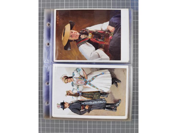 1933/45, Propaganda, Album mit 332 Propagandakarten: 275 Ansichtskarten mit etlichen besseren Stücken (1 Repro), 12 Gedenkblä