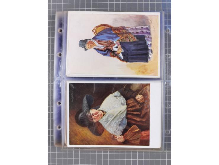 1933/45, Propaganda, Album mit 332 Propagandakarten: 275 Ansichtskarten mit etlichen besseren Stücken (1 Repro), 12 Gedenkblä