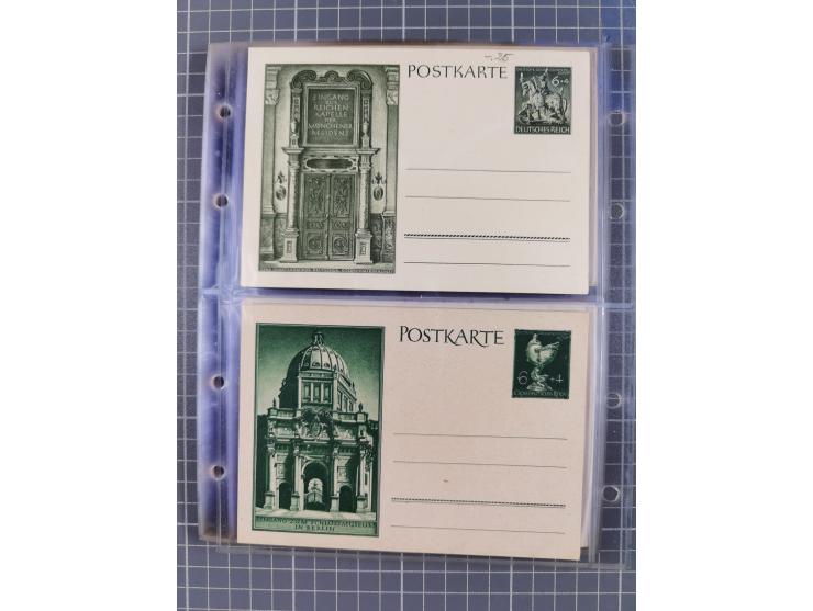 1933/45, Propaganda, Album mit 332 Propagandakarten: 275 Ansichtskarten mit etlichen besseren Stücken (1 Repro), 12 Gedenkblä