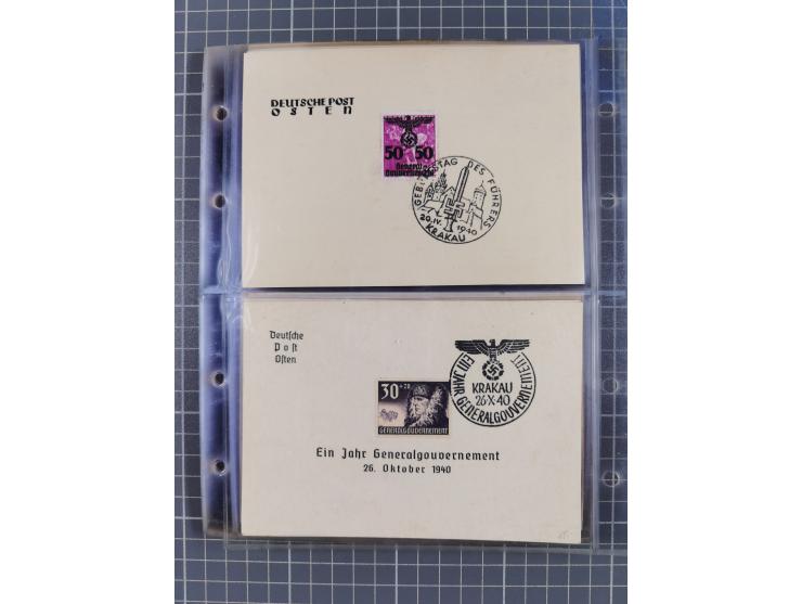 1933/45, Propaganda, Album mit 332 Propagandakarten: 275 Ansichtskarten mit etlichen besseren Stücken (1 Repro), 12 Gedenkblä