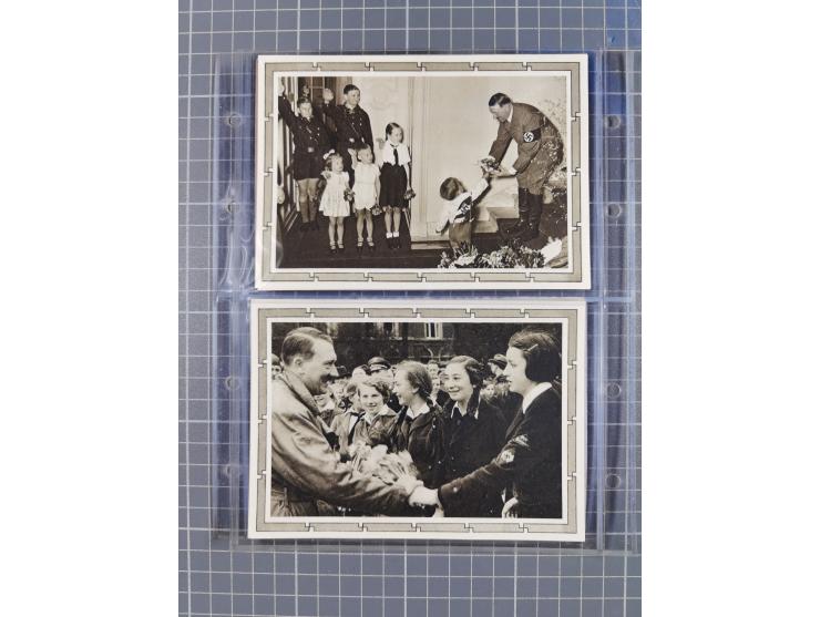 1933/45, Propaganda, Album mit 332 Propagandakarten: 275 Ansichtskarten mit etlichen besseren Stücken (1 Repro), 12 Gedenkblä