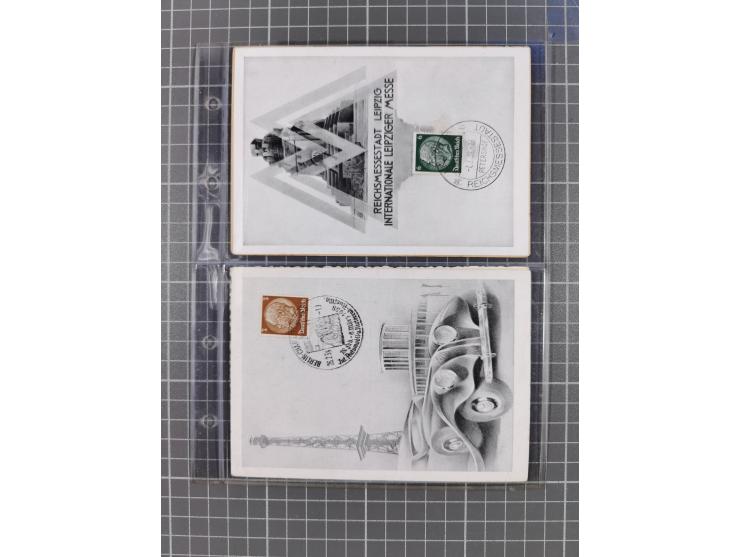 1933/45, Propaganda, Album mit 332 Propagandakarten: 275 Ansichtskarten mit etlichen besseren Stücken (1 Repro), 12 Gedenkblä