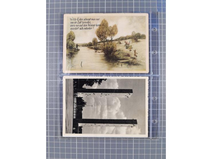 1933/45, Propaganda, Album mit 332 Propagandakarten: 275 Ansichtskarten mit etlichen besseren Stücken (1 Repro), 12 Gedenkblä