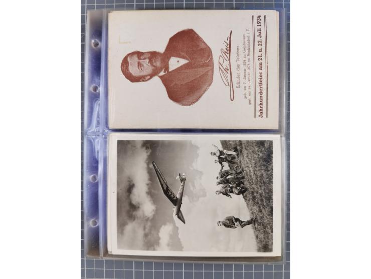 1933/45, Propaganda, Album mit 332 Propagandakarten: 275 Ansichtskarten mit etlichen besseren Stücken (1 Repro), 12 Gedenkblä