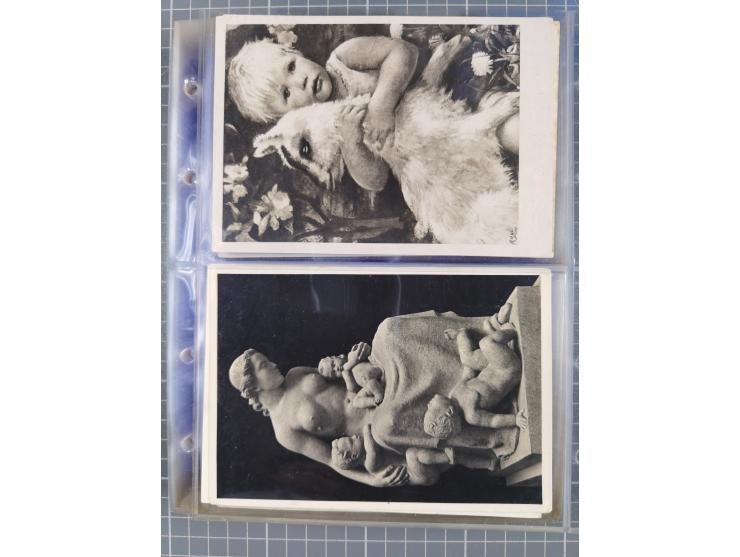 1933/45, Propaganda, Album mit 332 Propagandakarten: 275 Ansichtskarten mit etlichen besseren Stücken (1 Repro), 12 Gedenkblä