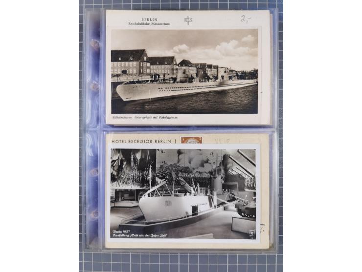 1933/45, Propaganda, Album mit 332 Propagandakarten: 275 Ansichtskarten mit etlichen besseren Stücken (1 Repro), 12 Gedenkblä
