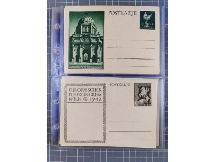 1933/45, Propaganda, Album mit 332 Propagandakarten: 275 Ansichtskarten mit etlichen besseren Stücken (1 Repro), 12 Gedenkblä