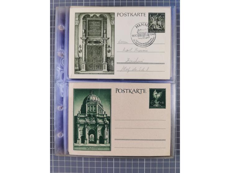 1933/45, Propaganda, Album mit 332 Propagandakarten: 275 Ansichtskarten mit etlichen besseren Stücken (1 Repro), 12 Gedenkblä
