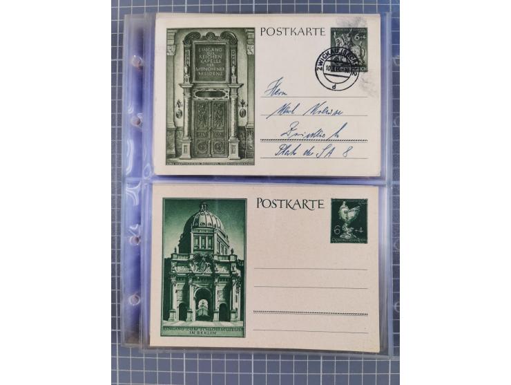 1933/45, Propaganda, Album mit 332 Propagandakarten: 275 Ansichtskarten mit etlichen besseren Stücken (1 Repro), 12 Gedenkblä