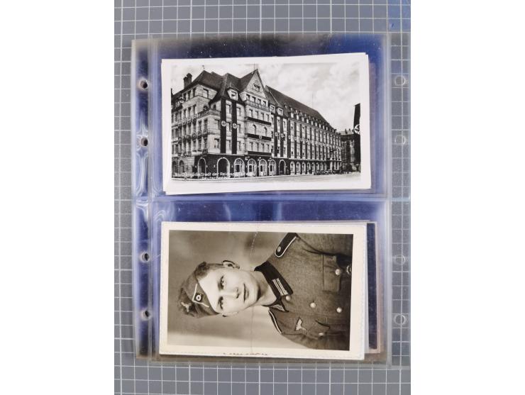 1933/45, Propaganda, Album mit 332 Propagandakarten: 275 Ansichtskarten mit etlichen besseren Stücken (1 Repro), 12 Gedenkblä