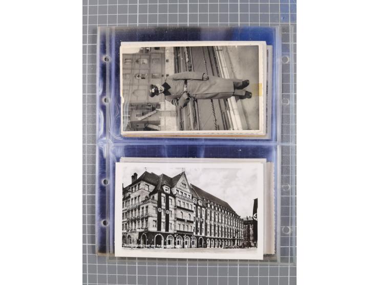 1933/45, Propaganda, Album mit 332 Propagandakarten: 275 Ansichtskarten mit etlichen besseren Stücken (1 Repro), 12 Gedenkblä