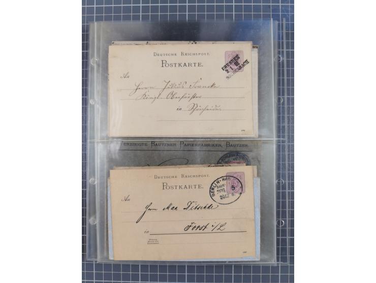 1866/1956, Bahnpost 245 Briefe, Karten, dabei 136 Belege AD/Kaiserreich
