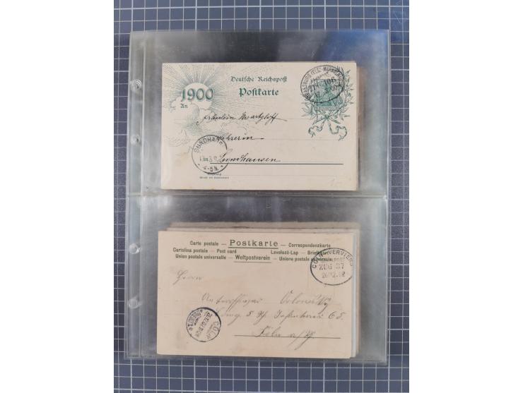 1866/1956, Bahnpost 245 Briefe, Karten, dabei 136 Belege AD/Kaiserreich

