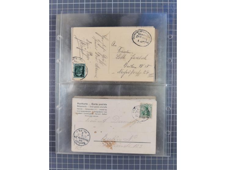 1866/1956, Bahnpost 245 Briefe, Karten, dabei 136 Belege AD/Kaiserreich
