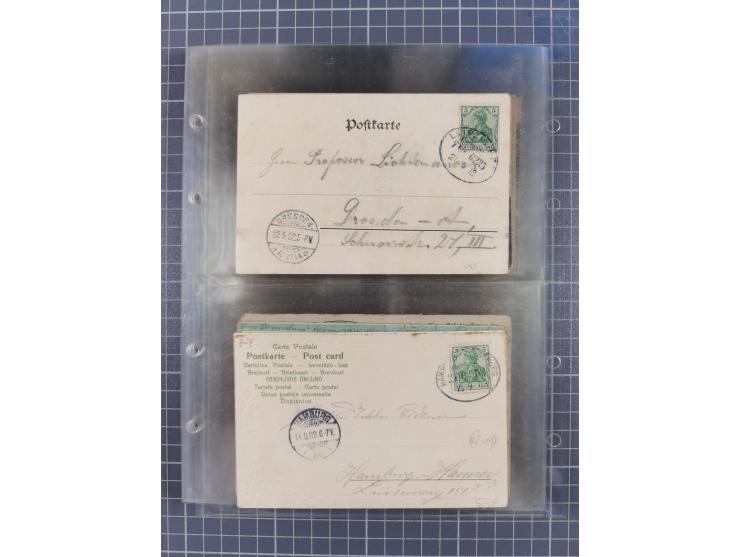 1866/1956, Bahnpost 245 Briefe, Karten, dabei 136 Belege AD/Kaiserreich
