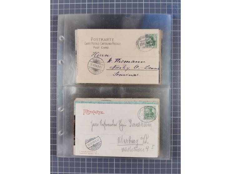 1866/1956, Bahnpost 245 Briefe, Karten, dabei 136 Belege AD/Kaiserreich
