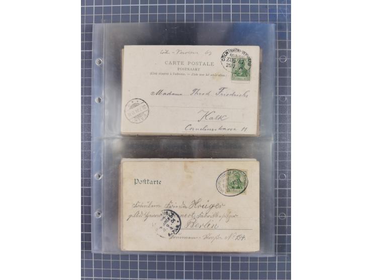 1866/1956, Bahnpost 245 Briefe, Karten, dabei 136 Belege AD/Kaiserreich
