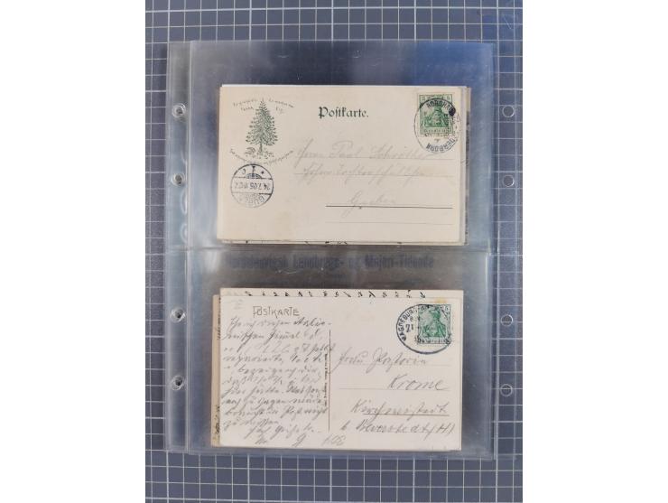 1866/1956, Bahnpost 245 Briefe, Karten, dabei 136 Belege AD/Kaiserreich
