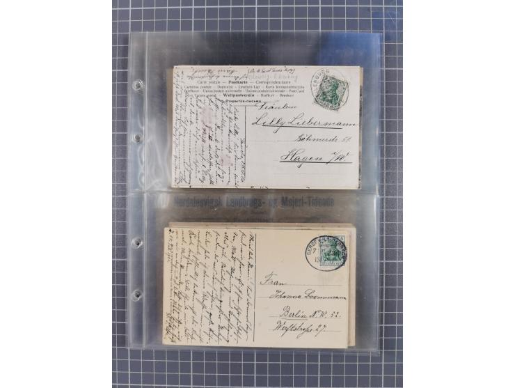 1866/1956, Bahnpost 245 Briefe, Karten, dabei 136 Belege AD/Kaiserreich
