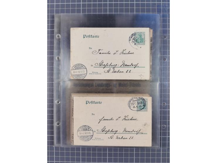 1866/1956, Bahnpost 245 Briefe, Karten, dabei 136 Belege AD/Kaiserreich
