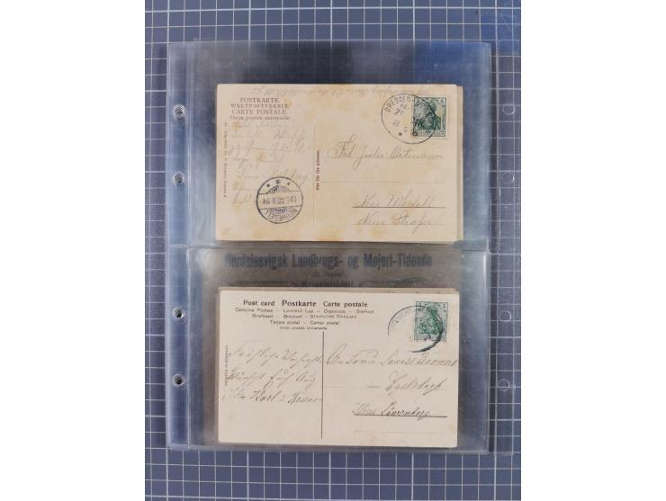 1866/1956, Bahnpost 245 Briefe, Karten, dabei 136 Belege AD/Kaiserreich
