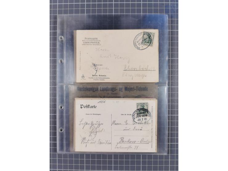 1866/1956, Bahnpost 245 Briefe, Karten, dabei 136 Belege AD/Kaiserreich
