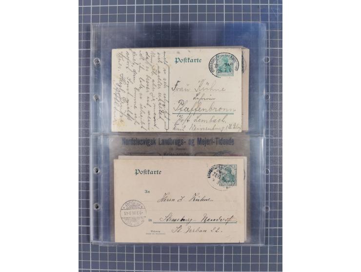 1866/1956, Bahnpost 245 Briefe, Karten, dabei 136 Belege AD/Kaiserreich
