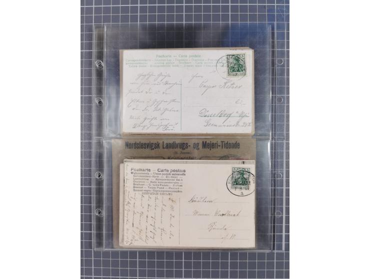 1866/1956, Bahnpost 245 Briefe, Karten, dabei 136 Belege AD/Kaiserreich
