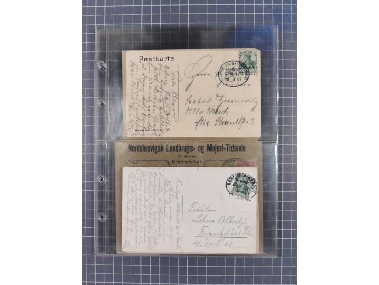 1866/1956, Bahnpost 245 Briefe, Karten, dabei 136 Belege AD/Kaiserreich
